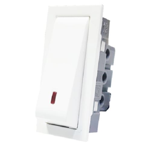 Legrand  Britzy 16 Amp 1-Way SP Switch With Indicator - White